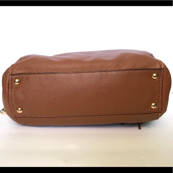 SOLD❌Michael Kors Cognac Leather Weston Satchel - Picture 6 of 16